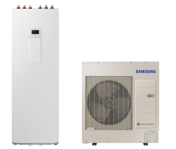 SAMSUNG ClimateHub Split EHS AE260RNWSGG/AE090RXEDGG berendezés 260 literes HMV tárolóval 3 fázis (MWR-WW10N távszabályzó vásárlása kötelező)